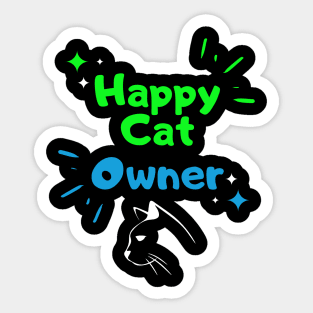 Happy Cat Owner Sticker